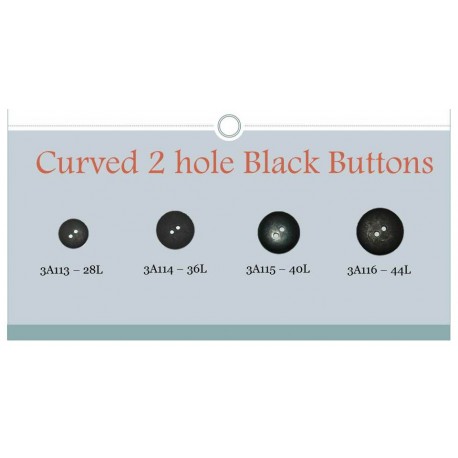 Curved Black Buttons