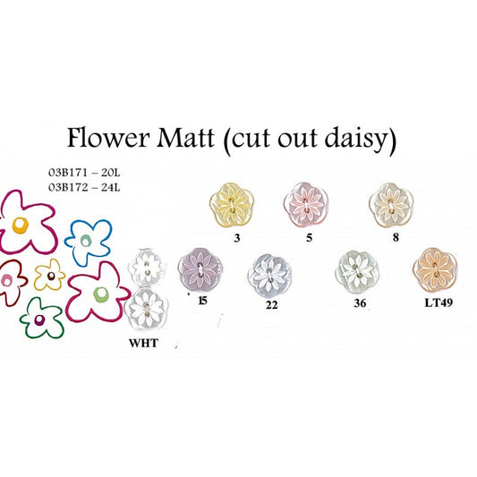 Flower Matt Buttons