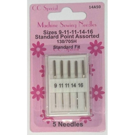 Machine Needles Asst sizes 9-16 (70-100)