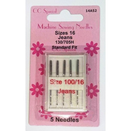 Machine Needles jeans size 16 (100)