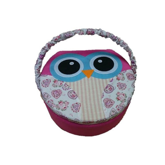 Pink Owl Sewing Box