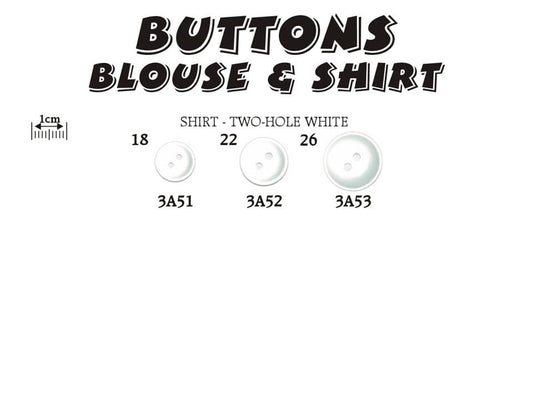 2 Hole Shirt Buttons
