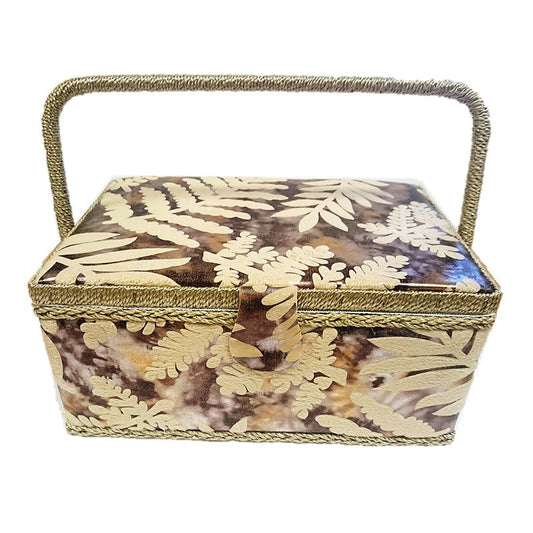 Fern Velour Type Sewing Box