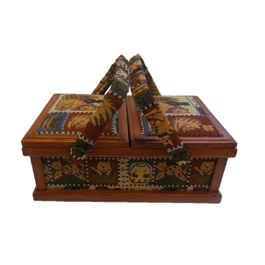 Wood Sewing Box